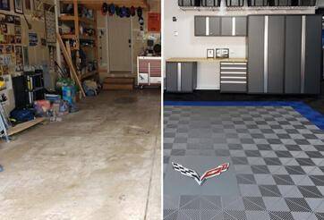Garage Organization Before and After