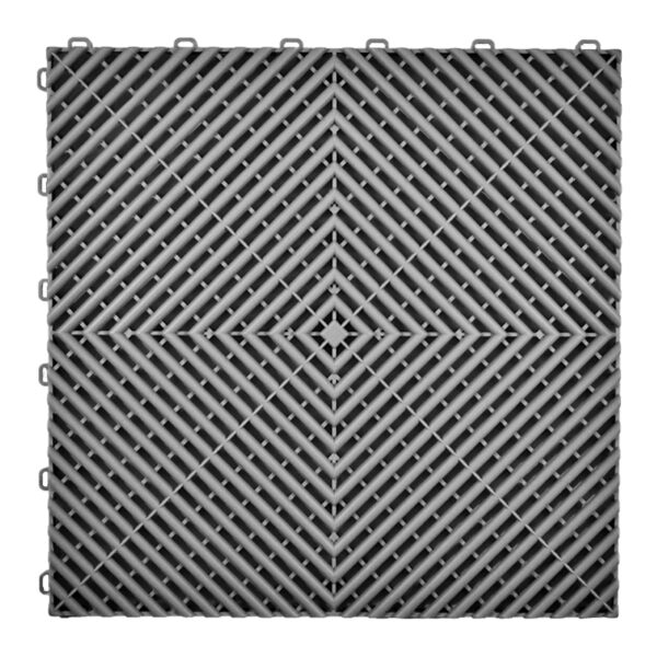 Heavy-Duty Classic Grid Garage Floor Tiles – Slate Grey (20 pcs)